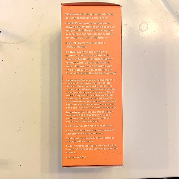 Go-To The Removalist - kaolin clay & zinc oxide - Detox Clay Mask - Picture 2 of 4